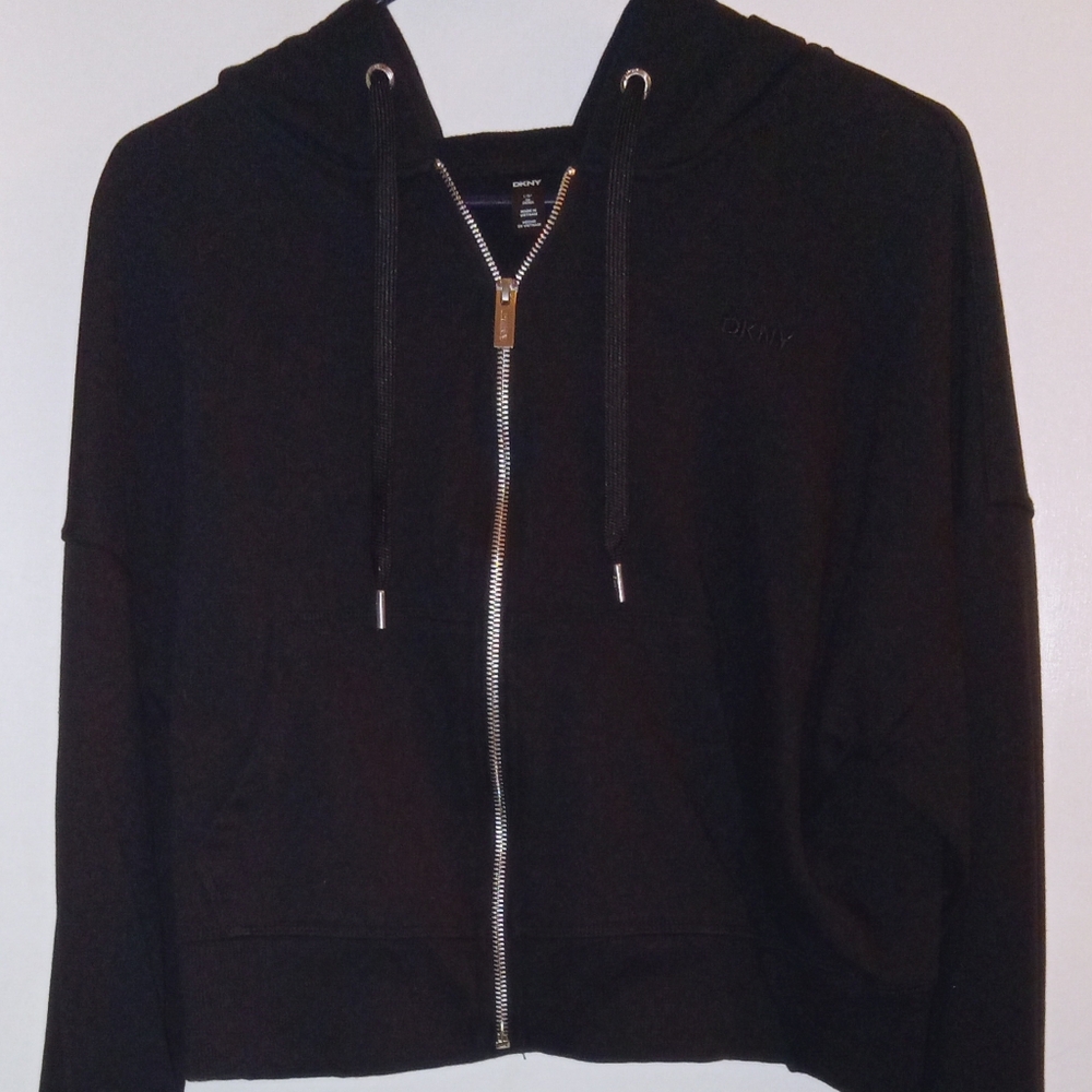 DKNY Cropped Zip-Up Hoodie BRAND NEW